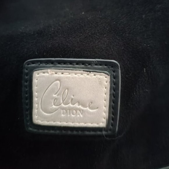 👜CÉLINE DION Vintage Black & Silver Shoulder Bag - Picture 10 of 16
